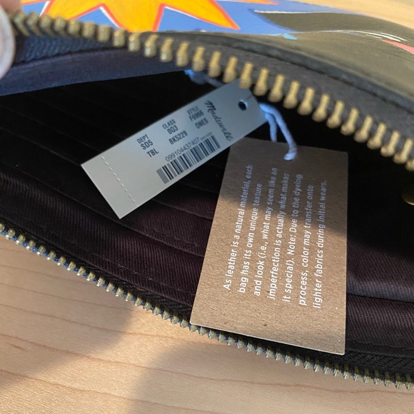 NWT hand painted Madewell pouch clutch - black - Picture 3 of 4